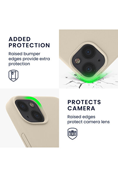 KWmobile Case for Apple iPhone 13, Gray, Silicone, 55878.125