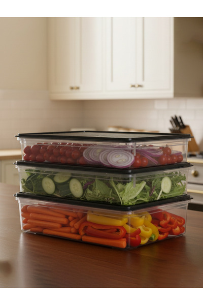 PURE & GLOW HOME 3 Pieces 2.2 Lt. Storage Container