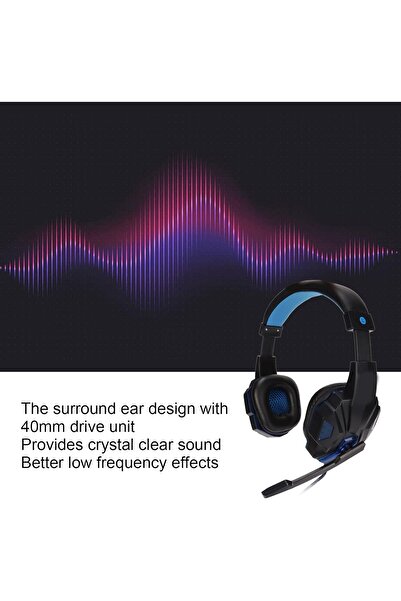 Generic SY830MV Game Headsets, Adjustable Volume Wired Over Ear Headphones Support Mic