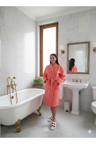 NATURAL FABRICA روب استحمام من نسيج الوافل