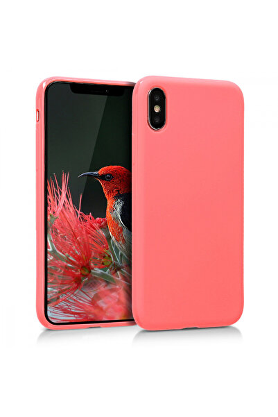 KWmobile Case for Apple iPhone X / iPhone XS, Silicone, Pink, 42492.122