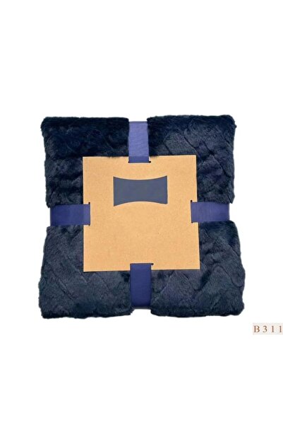 Reiashn Narin Velvet Fur Blanket (200*230 CM) Blue