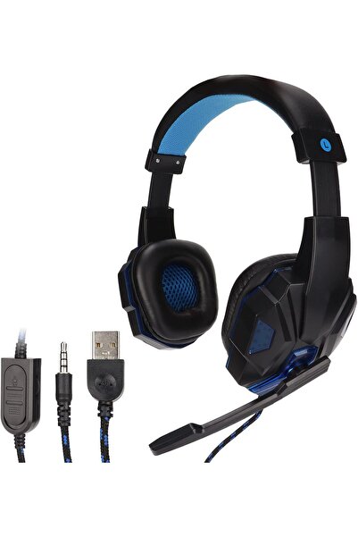 Generic SY830MV Game Headsets, Adjustable Volume Wired Over Ear Headphones Support Mic