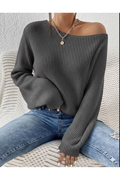 peri tower New Product Shoulder Open Casual Fit Knitwear Sweater 0055
