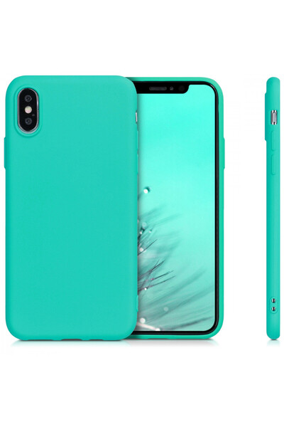 KWmobile Case for Apple iPhone X / iPhone XS, Silicone, Green, 46270.126