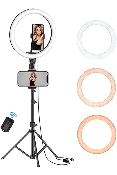 Generic Ultimate 12-inch LED Ring Light Kit with Adjustable Floor Tripod and Desk Stand