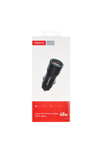 TRANYOO Car charger Dual USB PD 3.0 + QC 5.0 48W T-C22