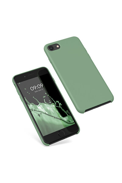 KWmobile Case for Apple iPhone SE 3/iPhone 8/iPhone 7, Silicone, Green, 40225.243