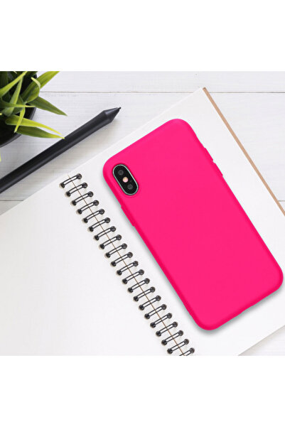 KWmobile Case for Apple iPhone X / iPhone XS, Silicone, Pink, 49982.77
