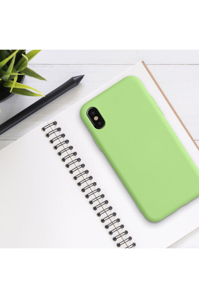 KWmobile Case for Apple iPhone X / iPhone XS, Silicone, Green, 49982.214