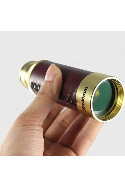 Skygo 30X40 Panda Büyük Mercekli Pirinç Gövdeli Deri Çantalı Denizcilik Korsa...