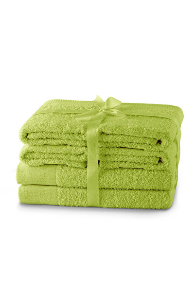 Amelia Home Set of 6 bath towels, 100% cotton, 450 g/m2, Amari, 2x70x140 cm, 4x50x100 cm, vernil