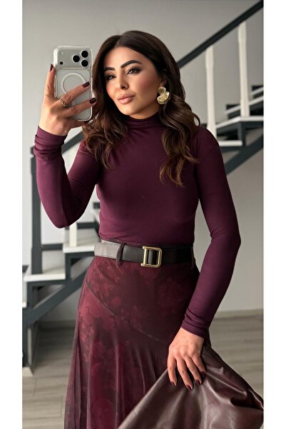 Oslove Plum Double Modal Fisherman Blouse