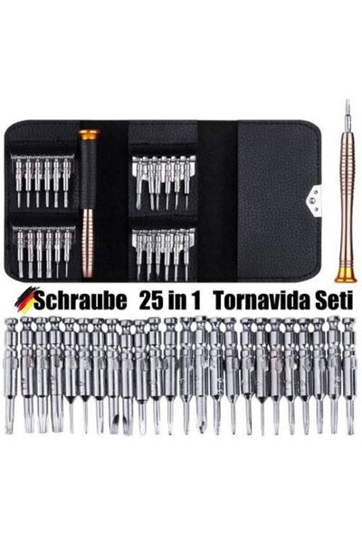 CÖDEL 25 In 1 Mini Saatçi Tornavida Seti - Apple,macbook,cep Telefonu,tablet,laptop Tornavidası Glrshop