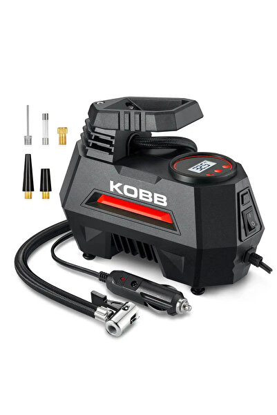KOBB KB180 12Volt 150 PSI Ayarlanabilir Dijital Basınç Göstergeli Lastik Şişi...