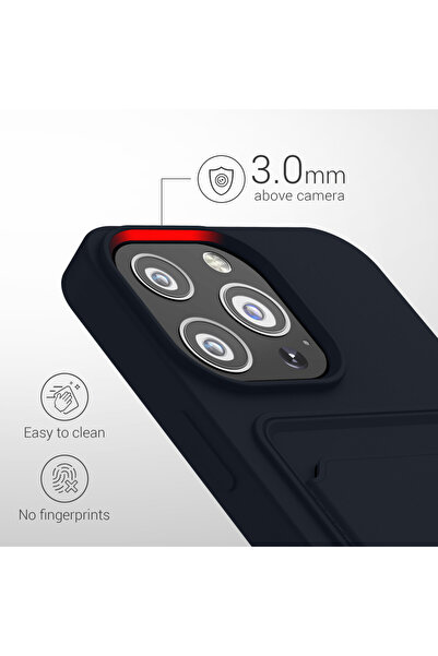 KWmobile Case for Apple iPhone 13 Pro, Silicone, Blue, 55969.17