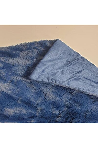 Reiashn Narin Velvet Fur Blanket (200*230 CM) Blue