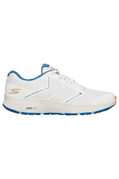 SKECHERS 220082ID-WBOR Go Run Consistent Traceur Erkek Beyaz Koşu Spor Ayakkabı