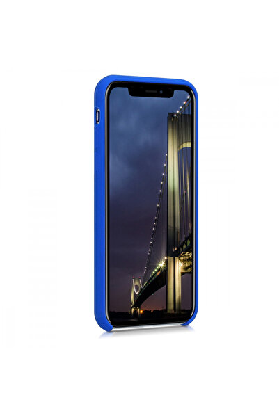 KWmobile Case for Apple iPhone X / iPhone XS, Silicone, Blue, 42495.134