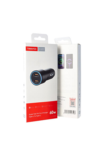 TRANYOO Incarcator auto Dual USB 2 x PD 5.0 60W T-C24