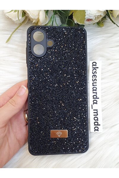 ZB Aksesuarda Moda حافظة فاخرة متوافقة مع هاتف سامسونج جالاكسي A07 مزينة بأحج...