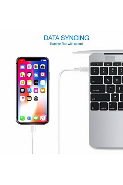 X-SCOOT Super fast charger 25W, Fast charging, Iphone, Data cable included 1 m, USB-C Lightning, White