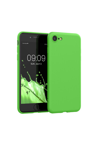 KWmobile Case for Apple iPhone SE 3/iPhone 8/iPhone 7, Silicone, Green, 49979.44