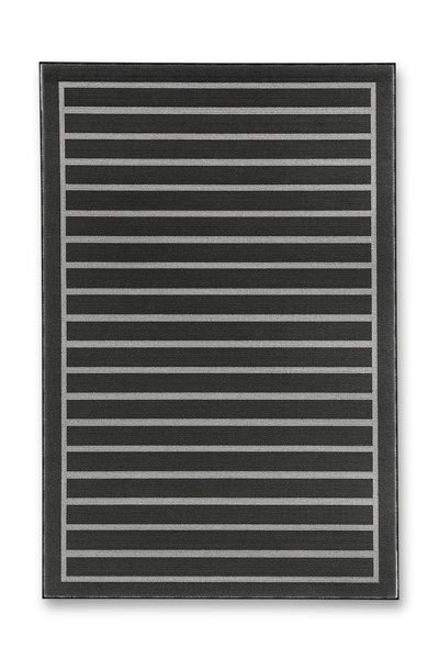 Rugs Modern Halı MOSSO Μοντέρνο Διακοσμητικό Χαλί με Μαύρο Θέμα, Ριγέ Σχέδιο ...