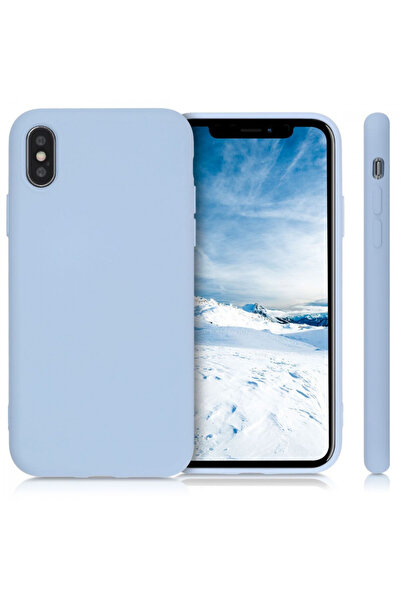 KWmobile Case for Apple iPhone X / iPhone XS, Silicone, Blue, 49982.58