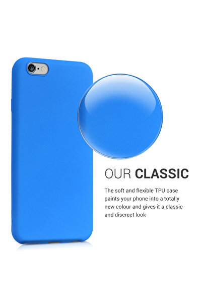 KWmobile Case for Apple iPhone 6 / iPhone 6s, Silicone, Blue, 43410.104