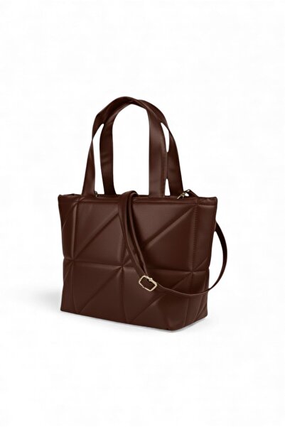 REVENKO Napoli Brown Women's Bag Long Strap Hand and Shoulder Bag