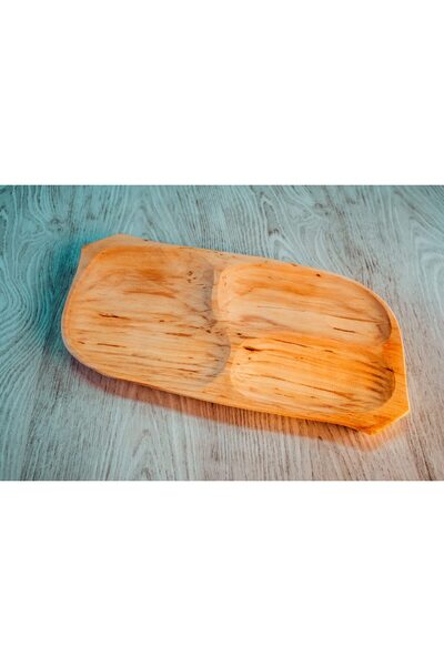 Farfuriidelemn Alder wooden tray with 3 compartments