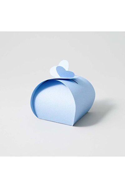 Papela.co Kalp Detaylı Mavi Kutu