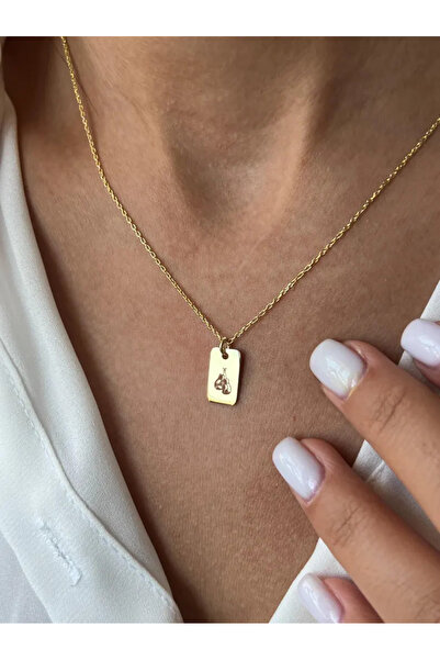 N!da Jewelry 925 Ayar Gümüş Plaka Boks Eldiveni Kolye