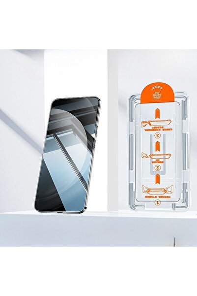 Flippy Tempered Glass Screen Protector for Apple iPhone 15 - Full Cover, HD, Black Edges, Transparen