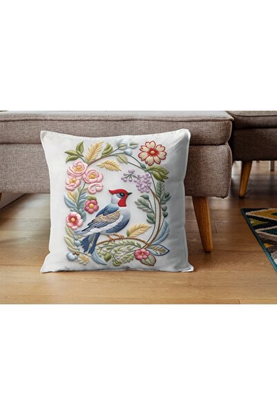 ALAMODECOR Modern Patterned Double-Sided Digital Printed Single Throw Pillow ...