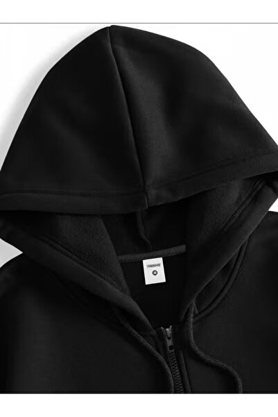 ANUSHKA Unisex Milano Printed 3 Thread Ş Fleece-Lined K Hooded Tracksuit Set