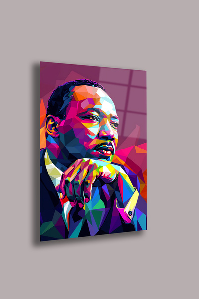 gxe.art Pictură colorată pe sticlă de 4 mm – Imprimare modernă cu neon UV