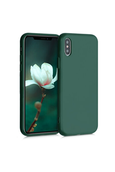 KWmobile Case for Apple iPhone X / iPhone XS, Silicone, Green, 52975.169