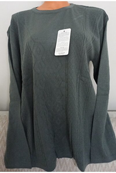 Anne Er Clothing Winter Knitwear Sweater Long Sleeve Crew Neck Grey