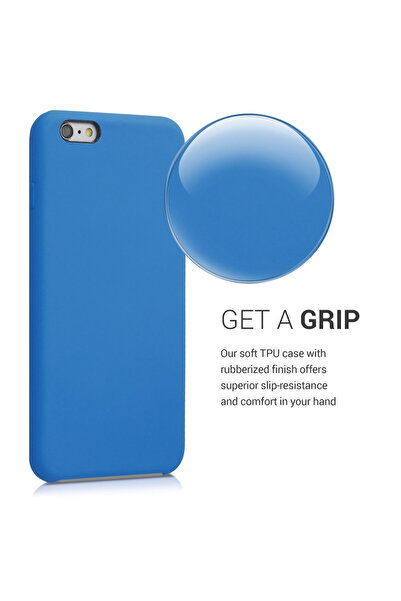 KWmobile Case for Apple iPhone 6 Plus / iPhone 6s Plus, Silicone, Blue, 40841.189