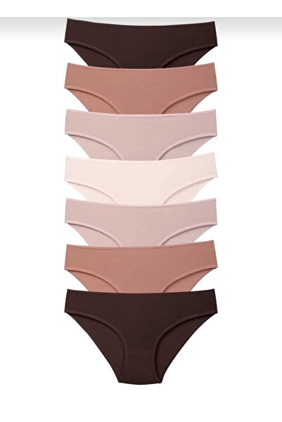BAY01 Pamuklu Kadın Bikini Kilot 7'li Paket
