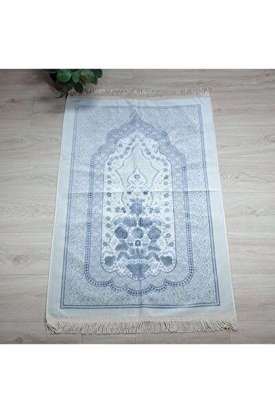 Reiashn Flower Lace Prayer Mat, Light Gray, 80*120cm