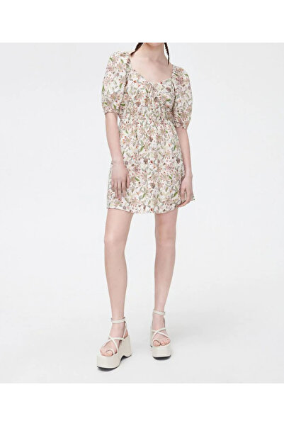 Cropp Short dress, Cream