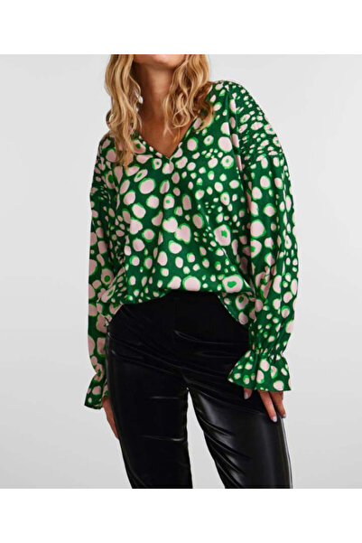 PIECES Blouse, Green