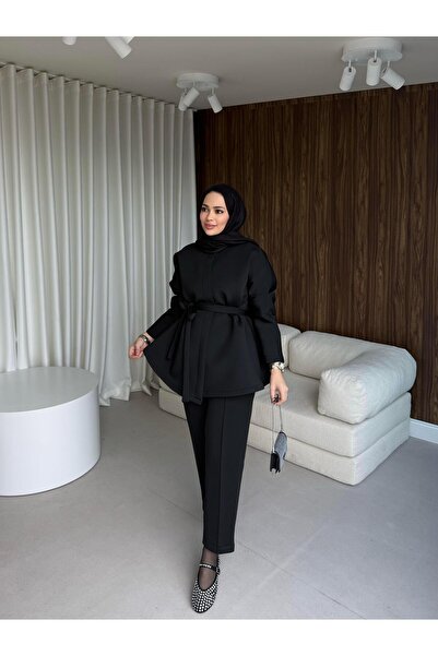 QALVE Costum de scufundări cu centură, negru