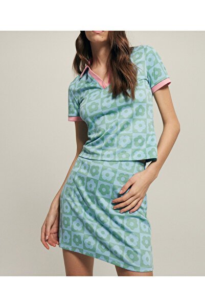 Reserved Fusta, Albastru/Verde