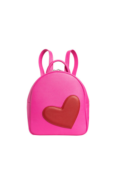 LAURA OLARU ADDA Pink Backpack With Heart