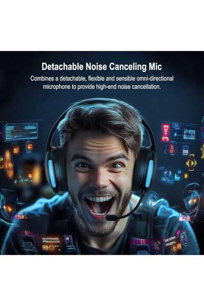 phoinikas 2.4GHz Wireless Gaming Headset for PC, PlayStation 4/PlayStation 5, and Nintendo