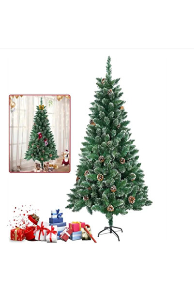 Teknova Brad artificial de Crăciun, nins, 180 cm, verde, aspect , usor de montat